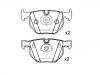 剎車(chē)片 Brake Pad Set:34 21 6 761 285